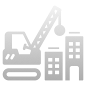 Crane and buildings illustration